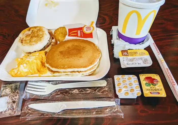 ビッグブレックファストデラックス　朝マック　バリューセット　ウーバーイーツ