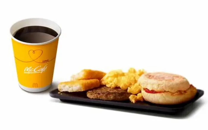 ビッグブレックファストデラックス　朝マック　バリューセット　ウーバーイーツ　注文アプリの写真